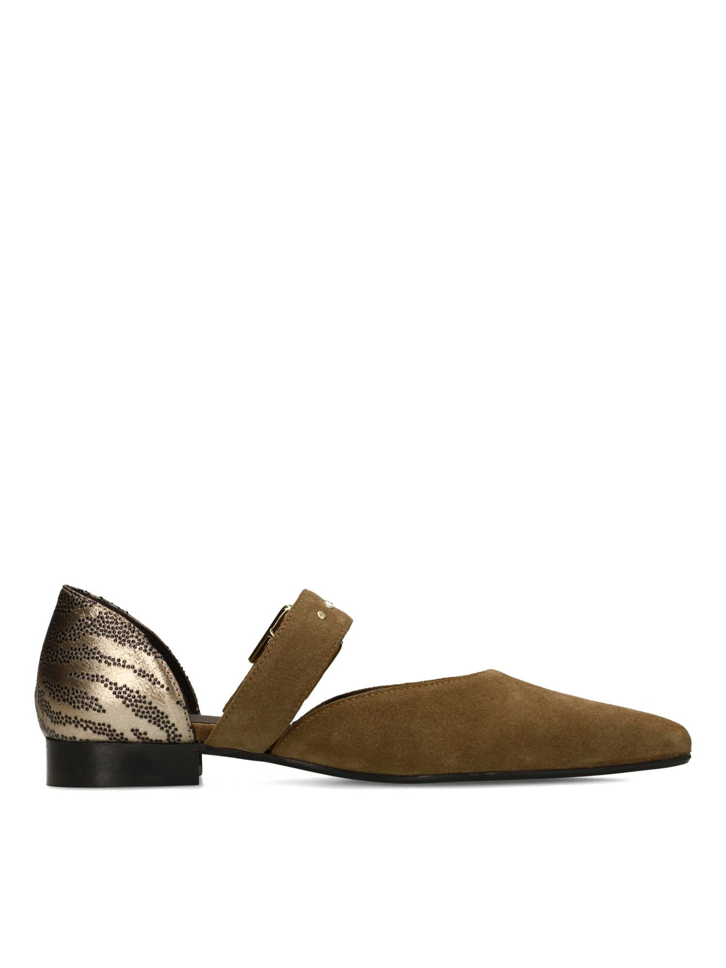 Ballerines à lanières MANFIELD en vert