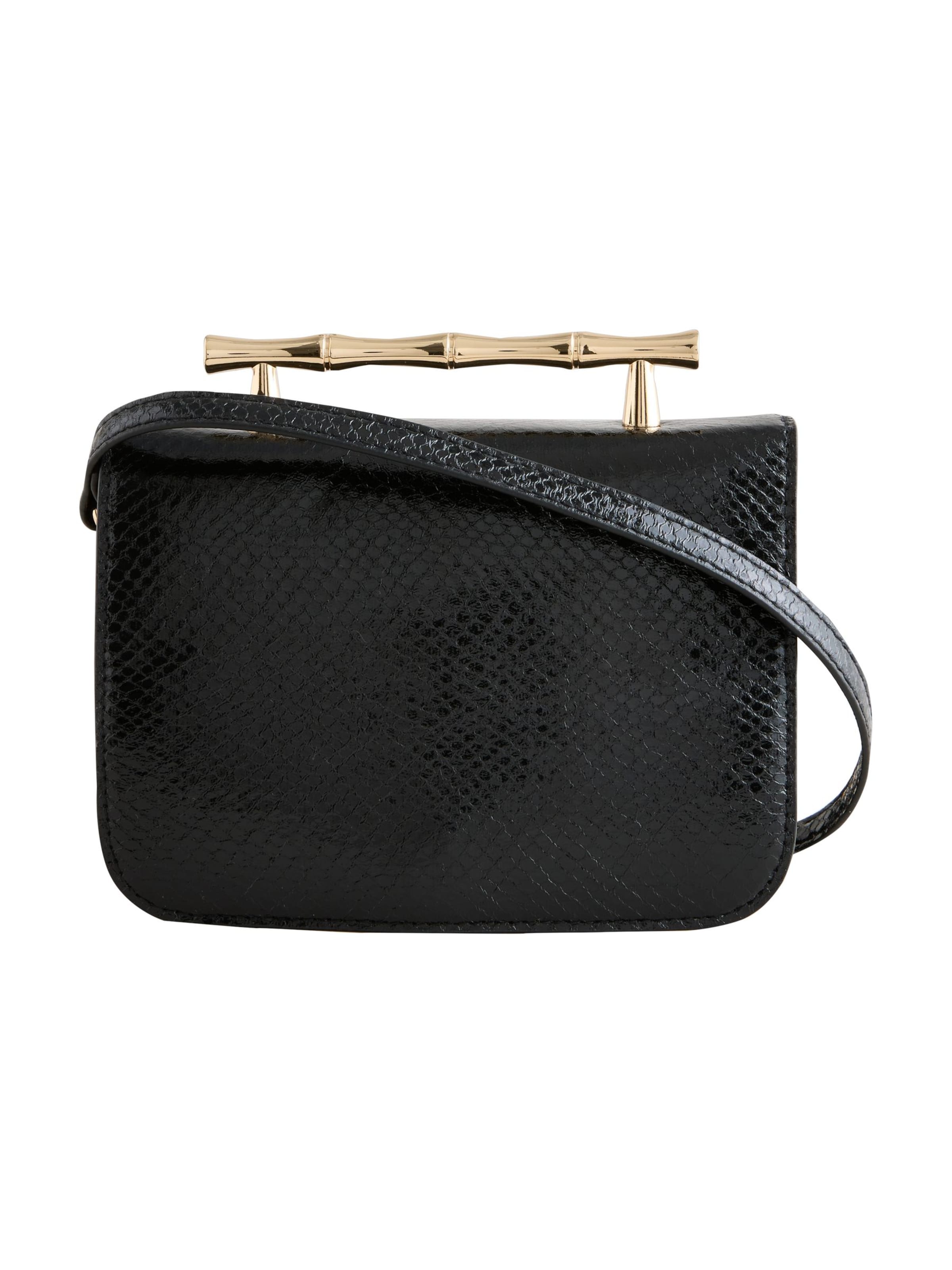 Next Clutch in Schwarz: Vorderseite