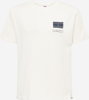 Tommy Jeans Shirt 'ESSENTIAL' in White: front