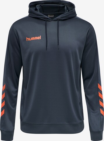 Hummel Sportsweatshirt in Blauw: voorkant