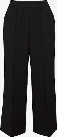Studio Untold Wide leg Trousers with creases in Black: front