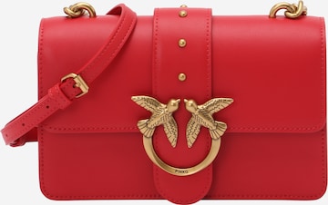 PINKO - Mala de ombro 'Love Bag' em vermelho: frente