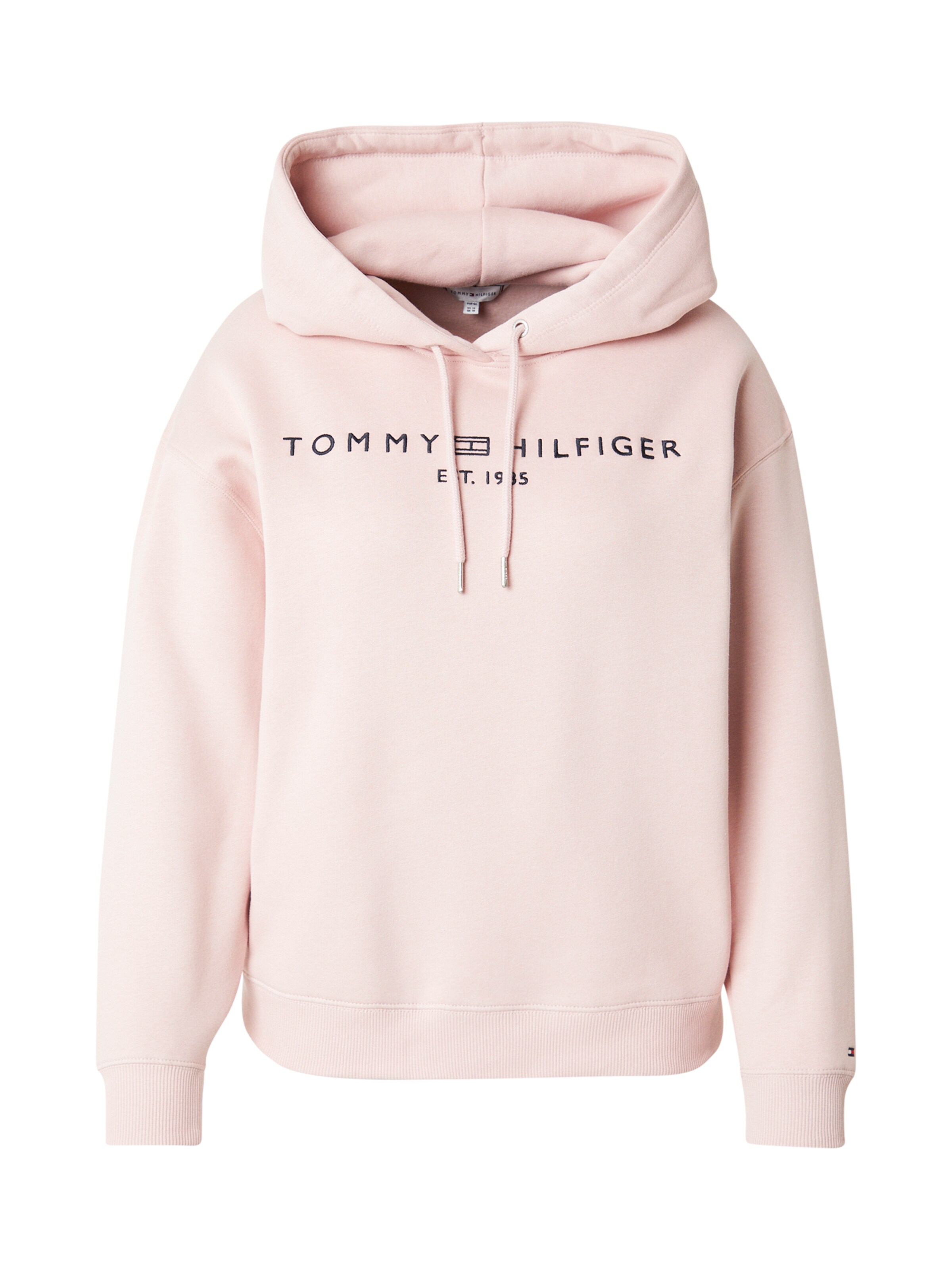 Sweat-shirt Tommy Hilfiger Curve en rose : devant