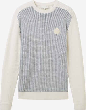 Pull-over TOM TAILOR en beige : devant