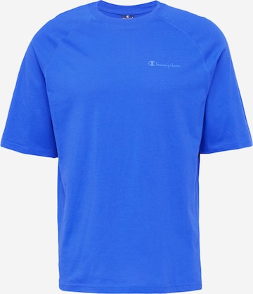 T-Shirt Champion Authentic Athletic Apparel en bleu : devant