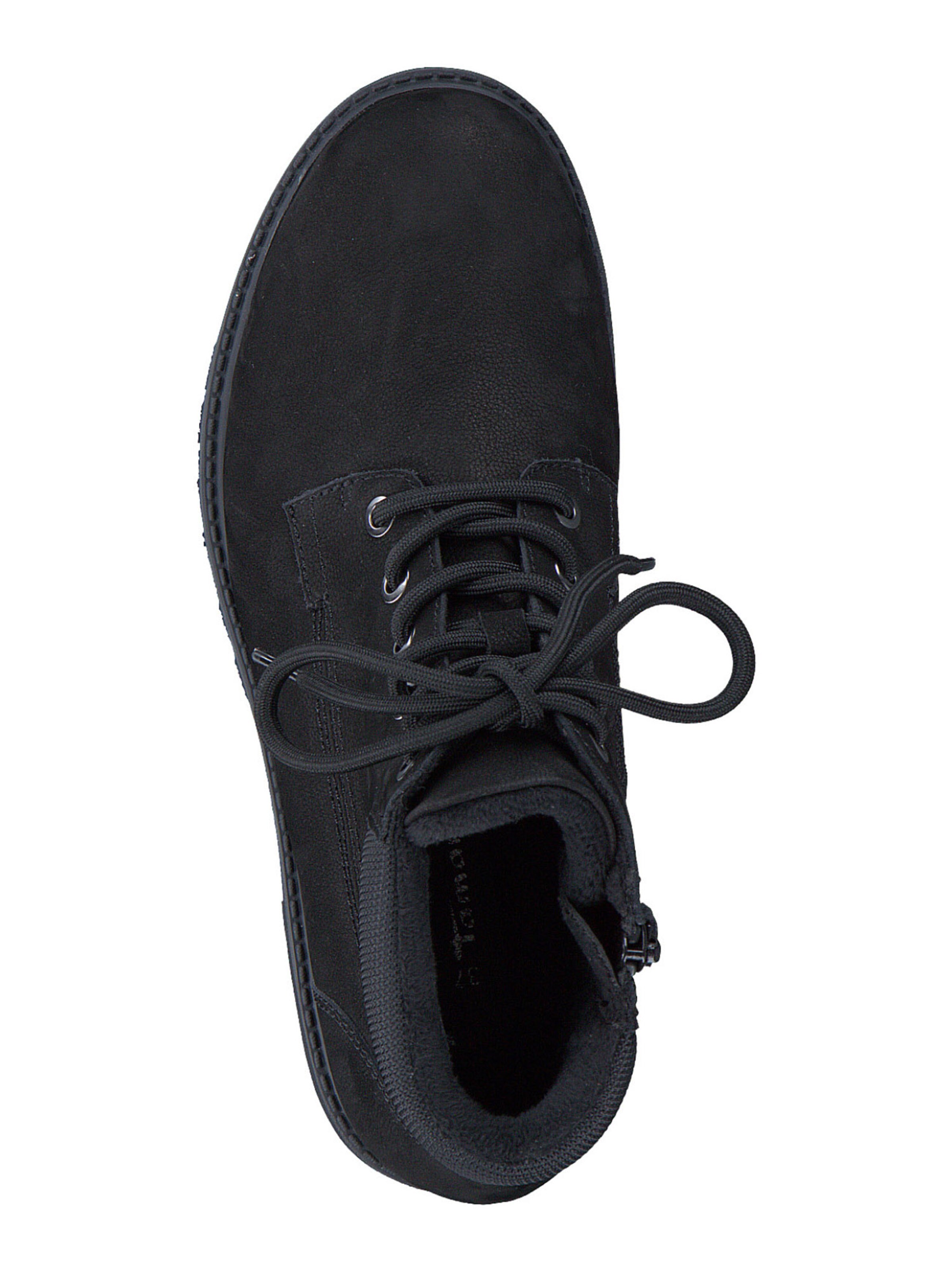 Tamaris Schnürstiefelette in Schwarz