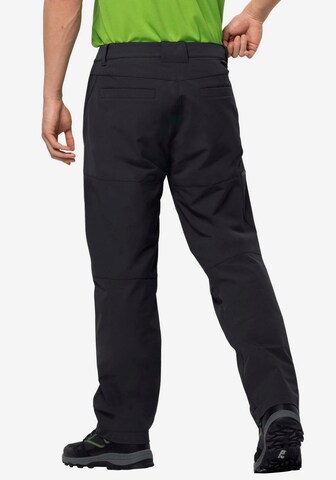 JACK WOLFSKIN Regular Hose 'Chilly Track' in Schwarz