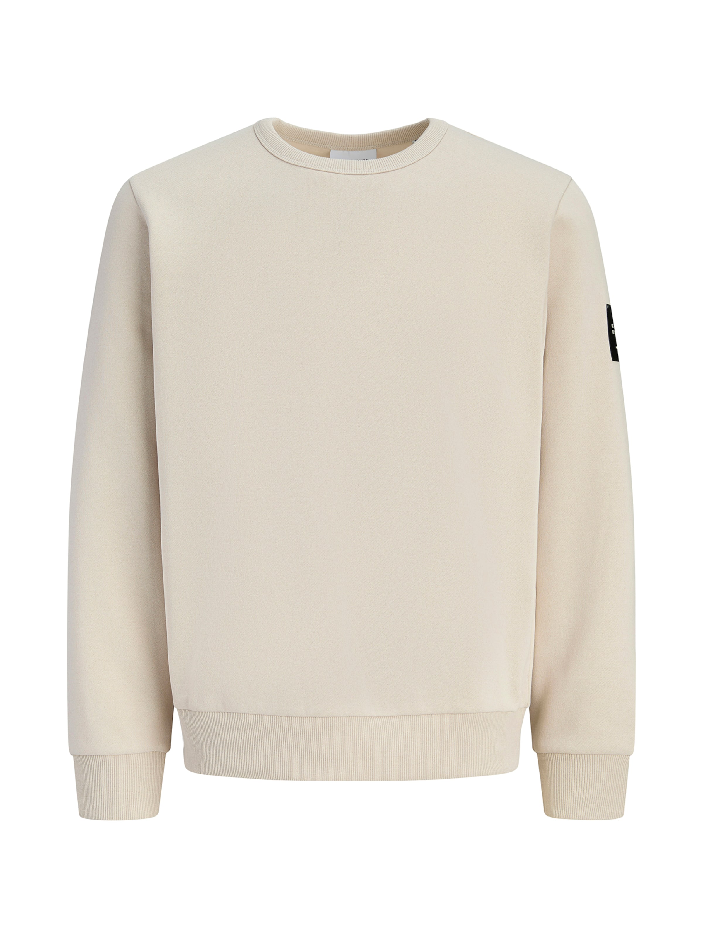 JACK & JONES Sweatshirt 'JJCLEVELAND' in Beige: voorkant