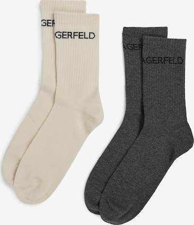 Karl Lagerfeld Sukat värissä beige / antrasiitti / musta, Tuotenäkymä