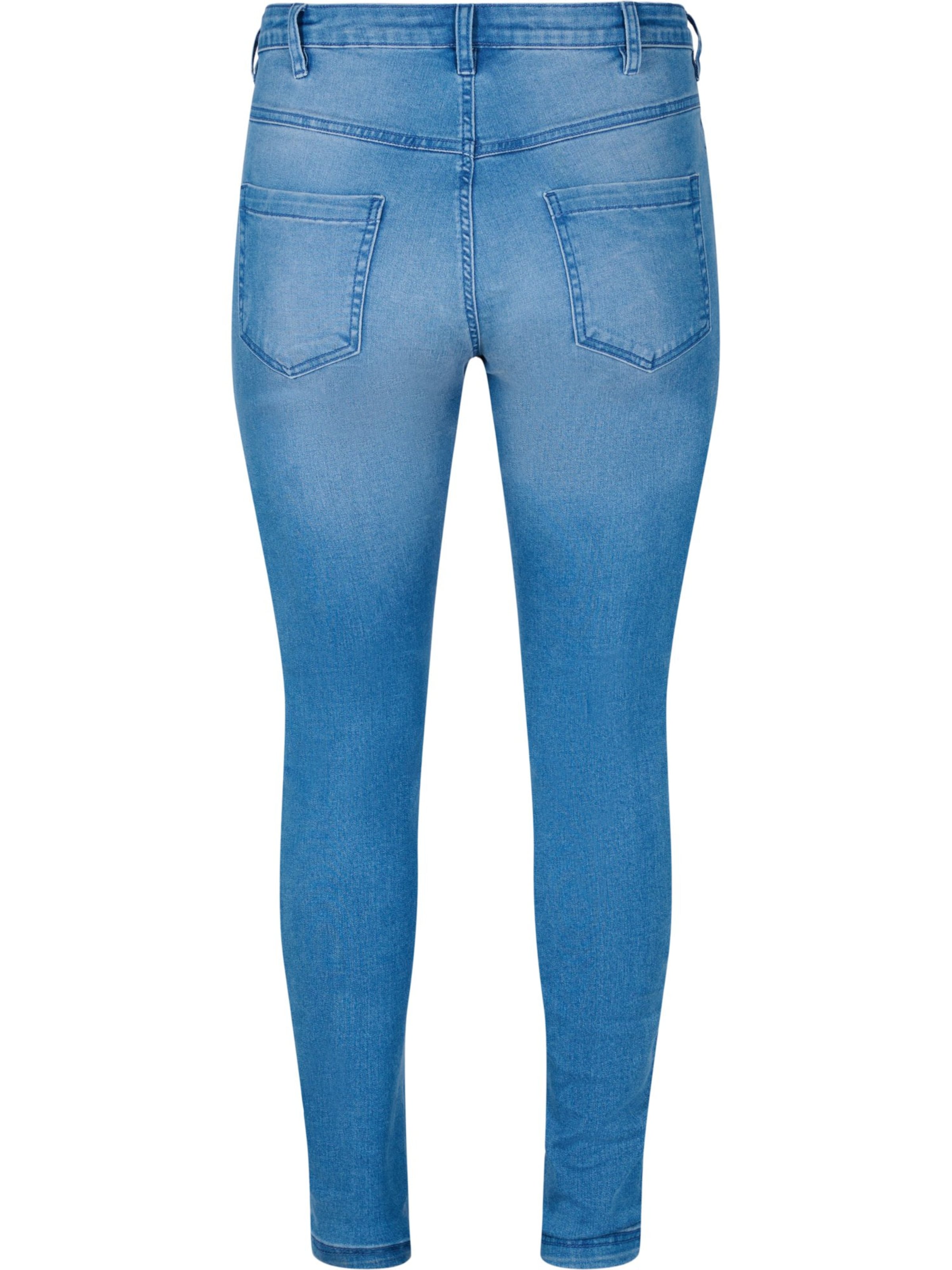 Zizzi Slimfit Kavbojke 'Emily' | modra barva