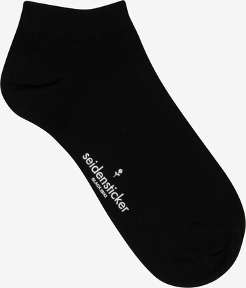 SEIDENSTICKER Socken ' Schwarze Rose ' in Schwarz