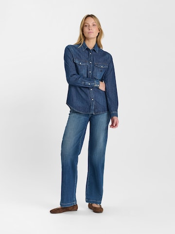 Le Temps Des Cerises Blouse 'Barbo' in Blauw: voorkant