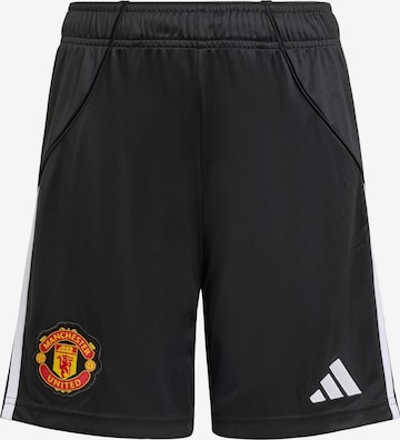 ADIDAS PERFORMANCE - regular Pantalón deportivo 'Manchester United 25/26' en negro: frente