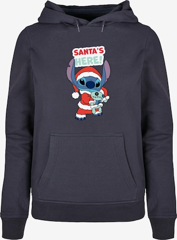 ABSOLUTE CULT Sweatshirt 'Lilo And Stitch - Santa Is Here' in Blau: predná strana