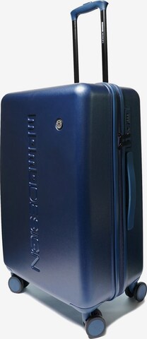 Valigia 'Trolley Medium Momo Design con Zip e Ruote Girevoli' di Momo Design in blu: frontale
