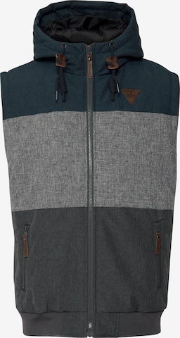 INDICODE JEANS Bodywarmer 'Lecter' in Blauw: voorkant