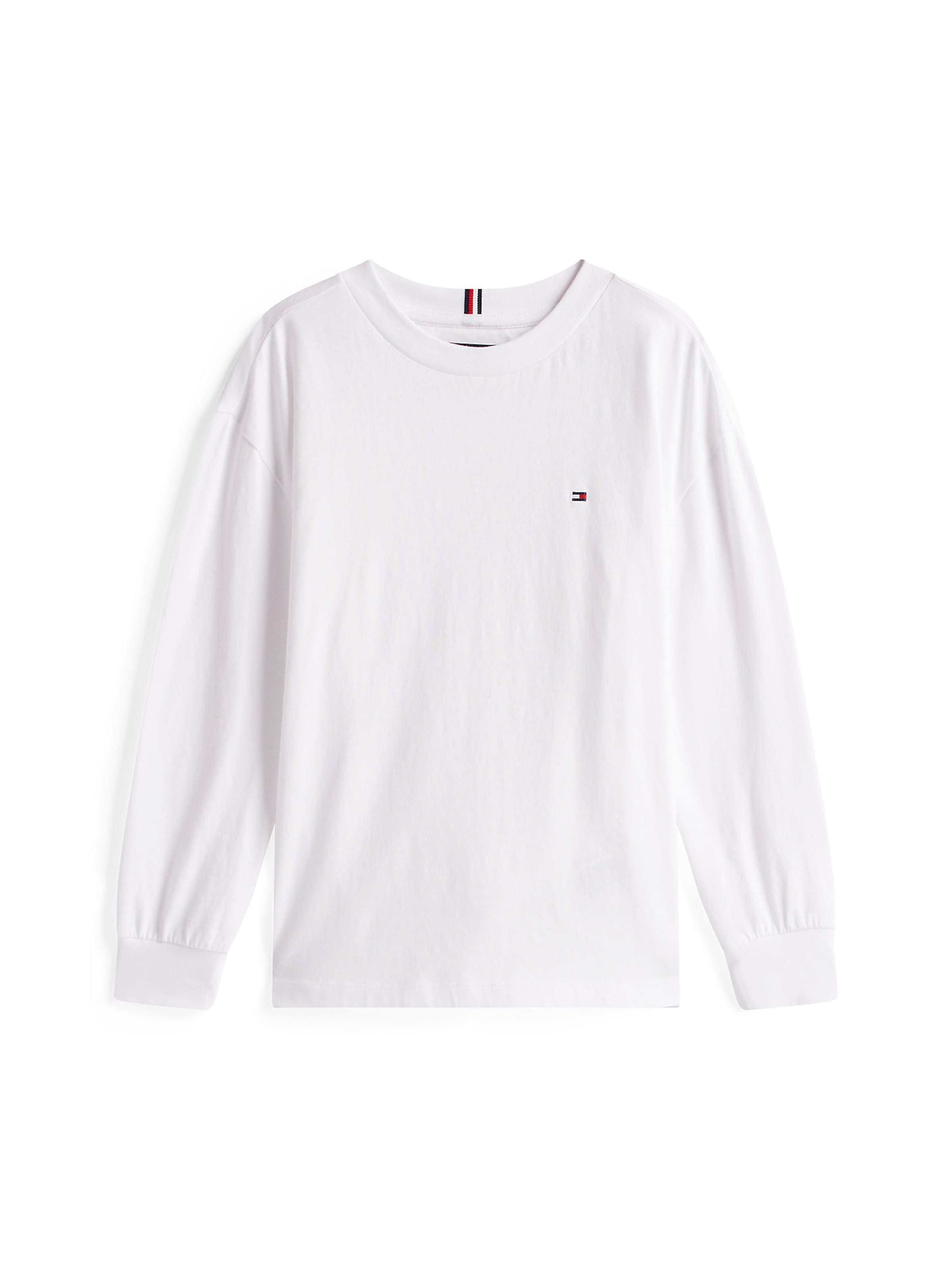 TOMMY HILFIGER Shirts 'ESSENTIAL' i hvid: forside