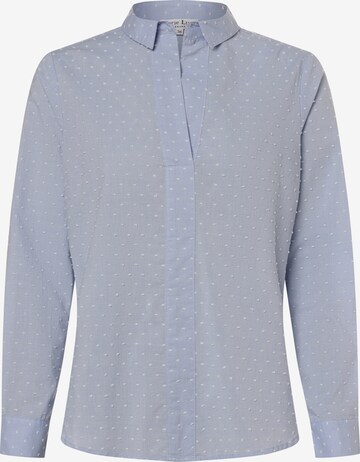 Marie Lund Blouse in Blauw: voorkant