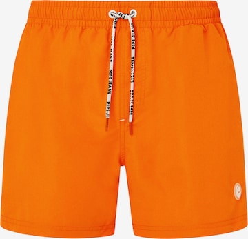 Pepe Jeans Swim Trunks in Orange: front