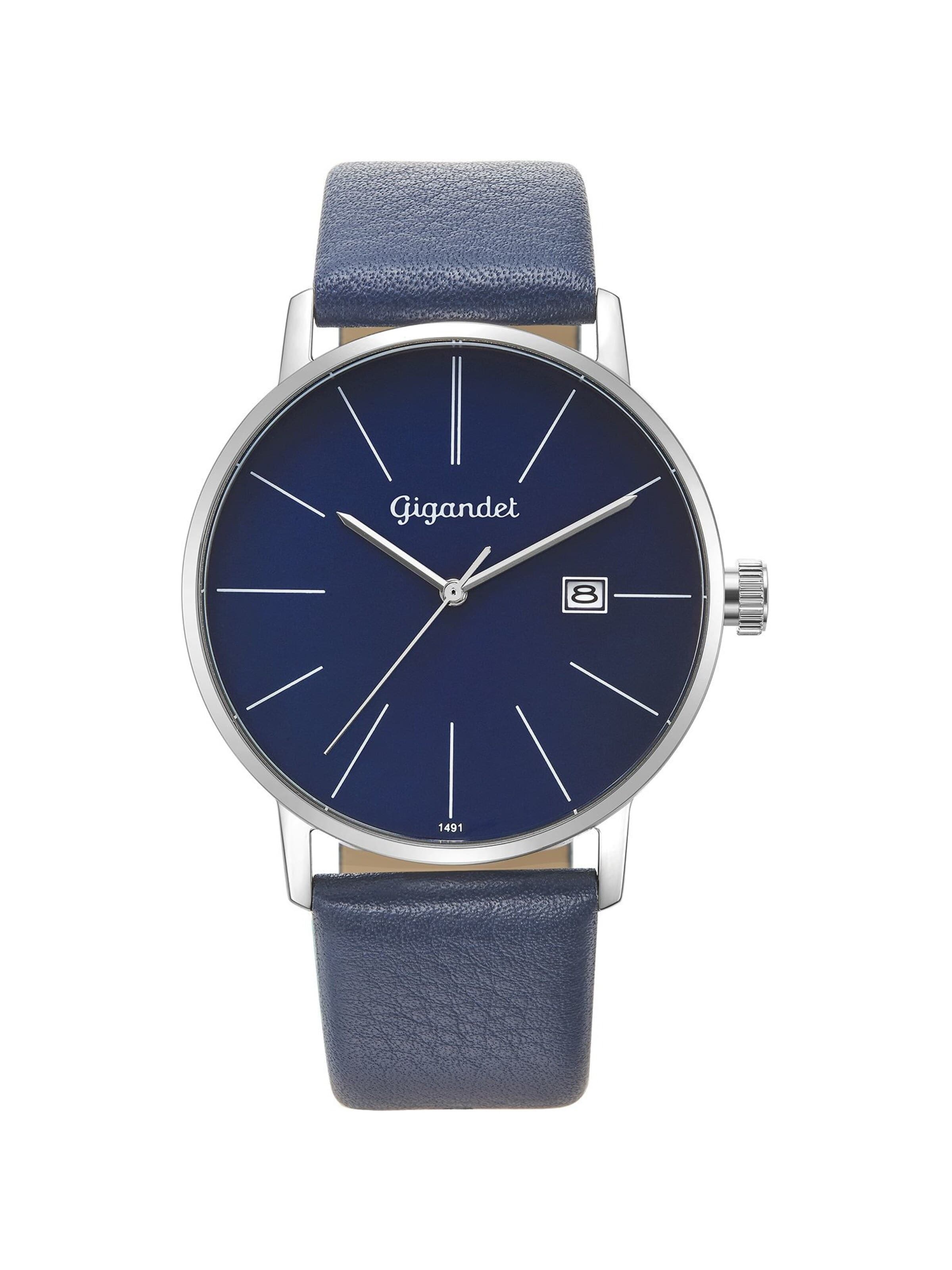 Gigandet Analog Watch 'MINIMALISM' in Blue: front