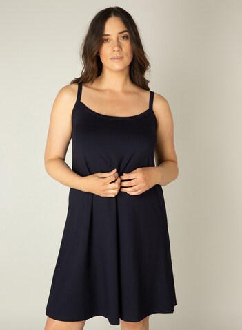 BASE LEVEL CURVY Summer Dress 'Alissa' in Blue: front