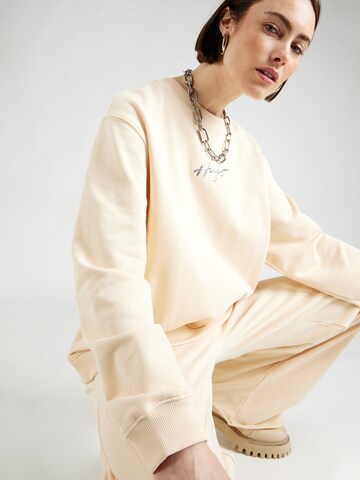 HUGO Sweatshirt 'Classic' in Beige