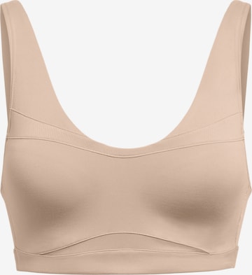 UNDER ARMOUR Sports bra 'Evolution' in Beige: front