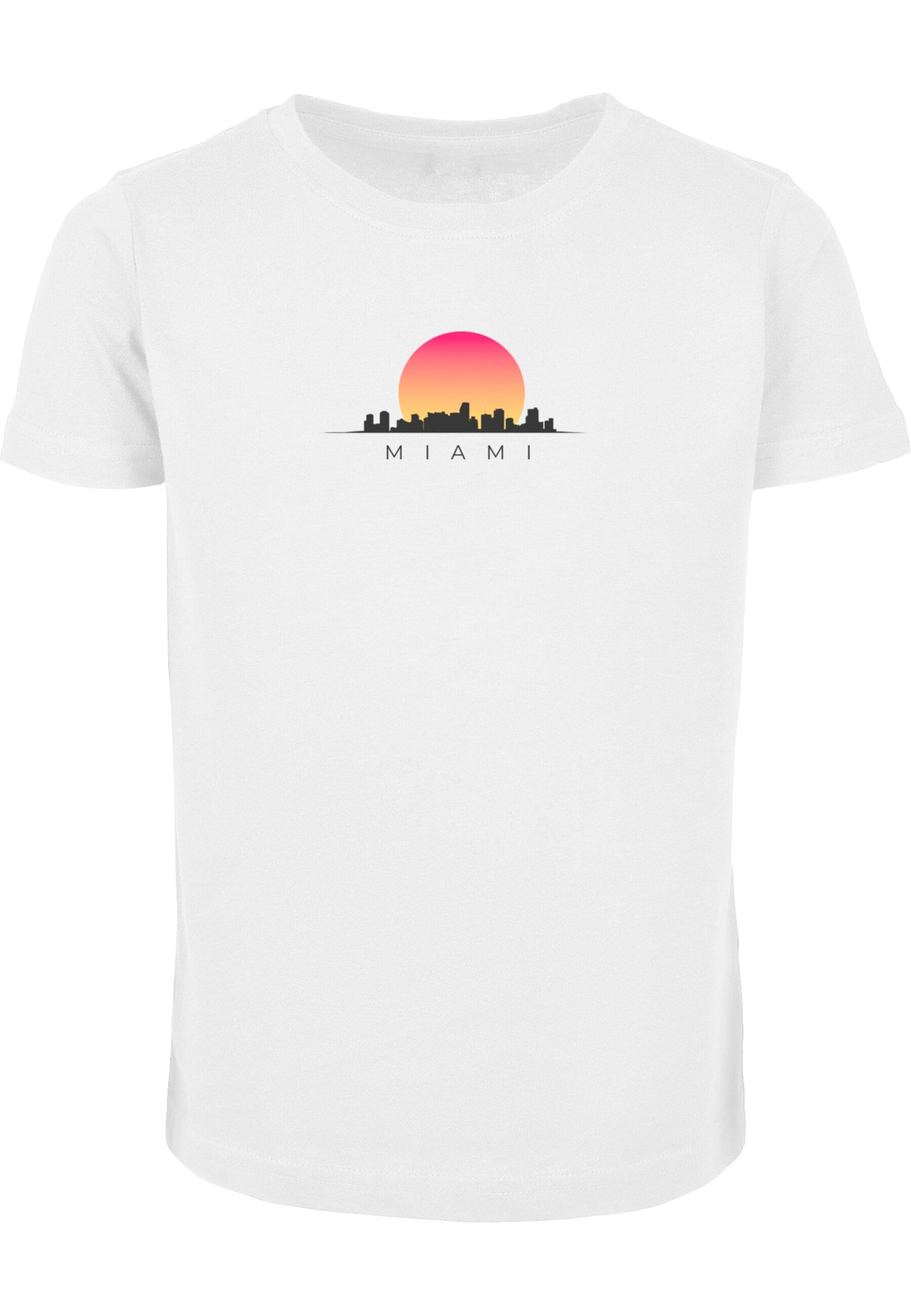 T-Shirt 'Miami' Merchcode en blanc : devant
