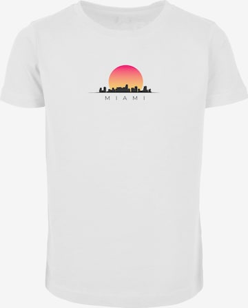 T-Shirt 'Miami' Merchcode en blanc : devant