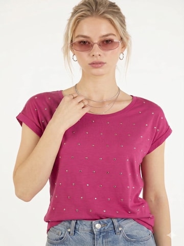 Alexa Dash Shirt in Pink: front
