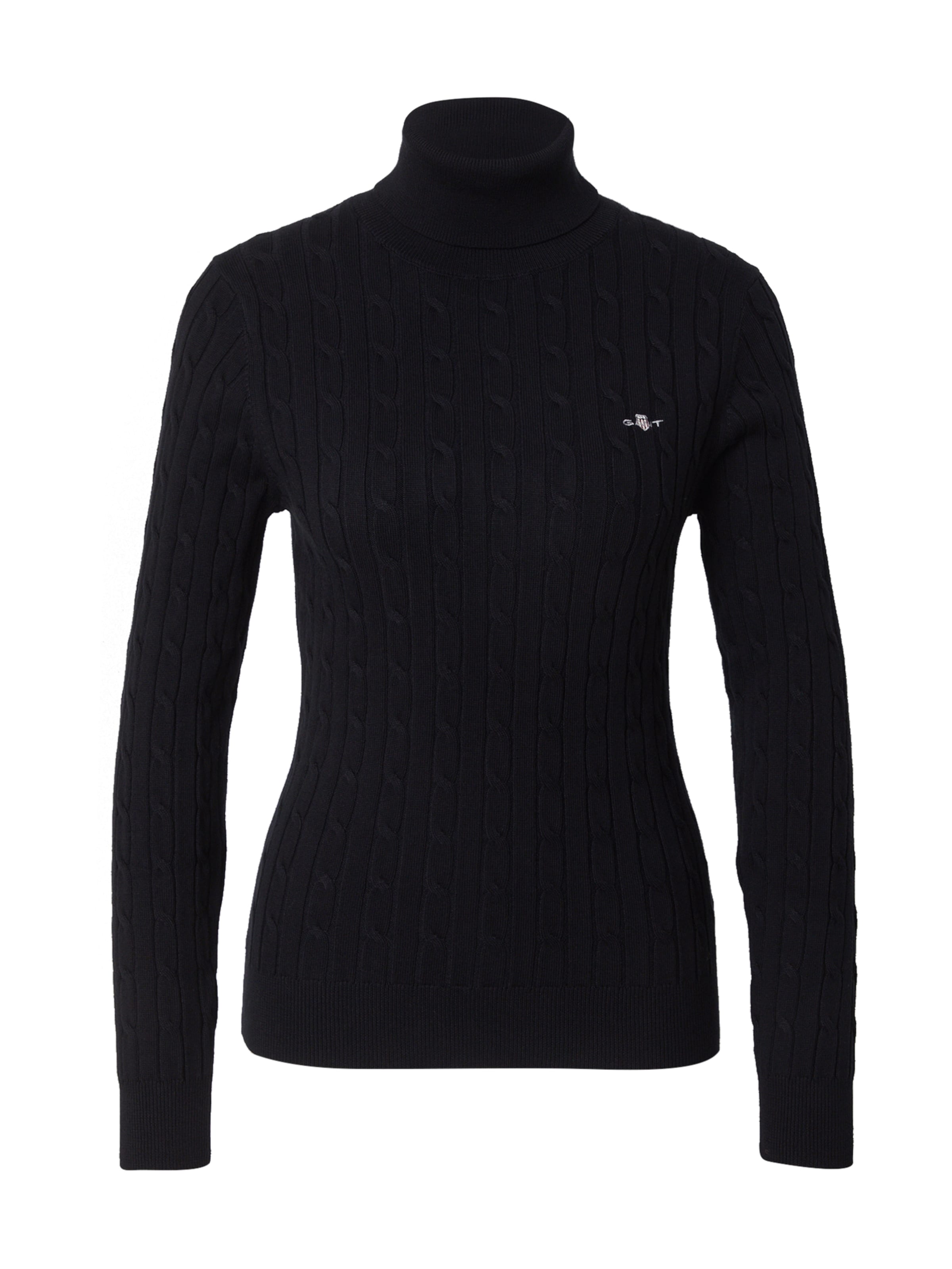 GANT Pulover | črna barva: sprednja stran