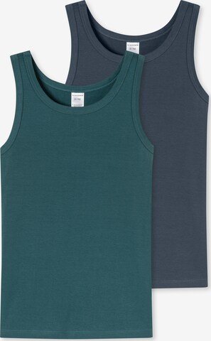 SCHIESSER Unterhemd ' 95/5 Multi ' in Blau: Vorderseite