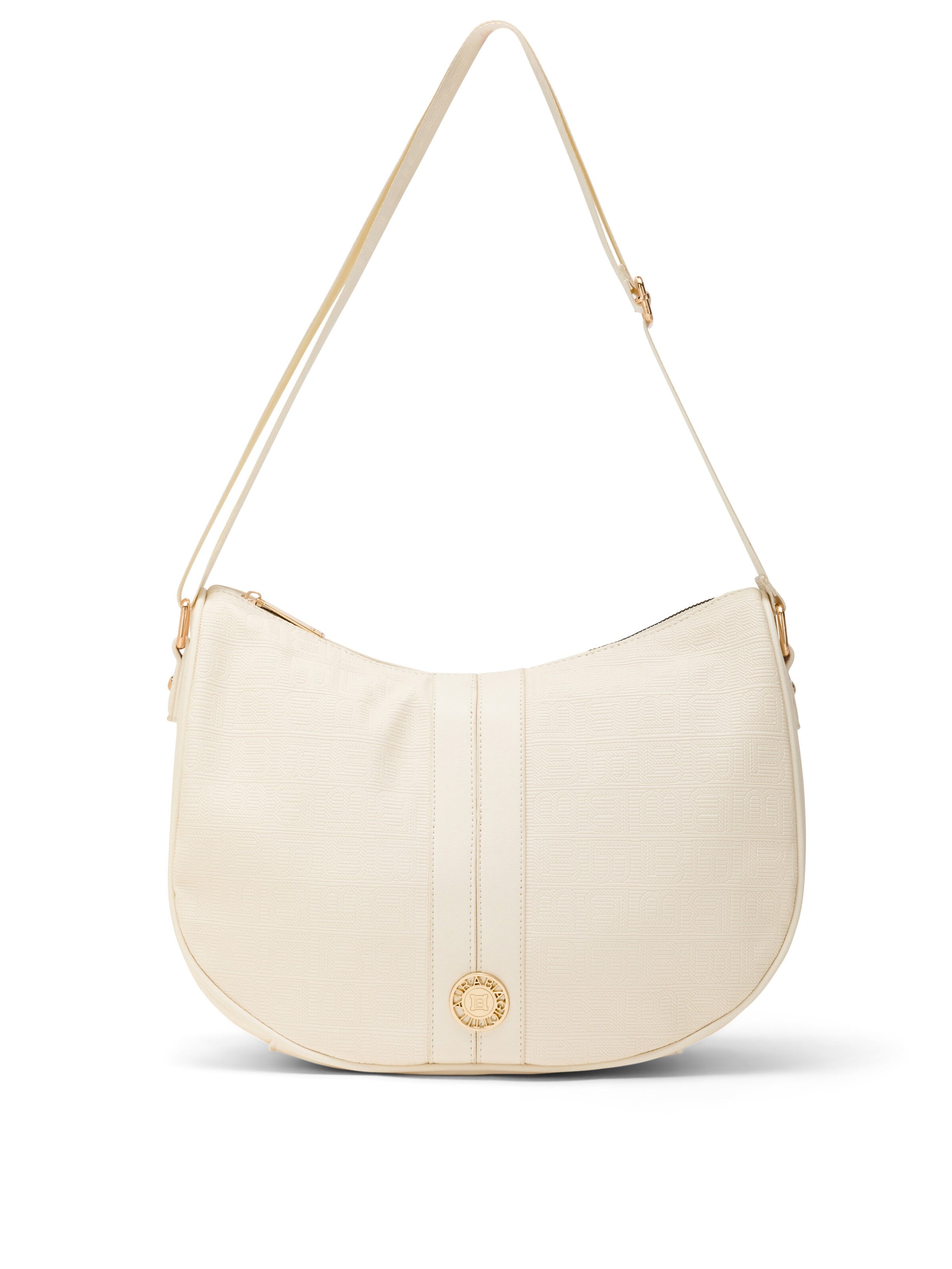 Borsa a spalla 'Lisbet 1' di Laura Biagiotti in beige: frontale