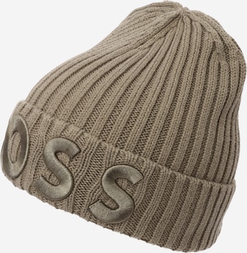 Bonnet BOSS Kidswear en beige : devant