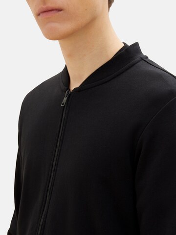 TOM TAILOR DENIM - Sudadera con cremallera en negro