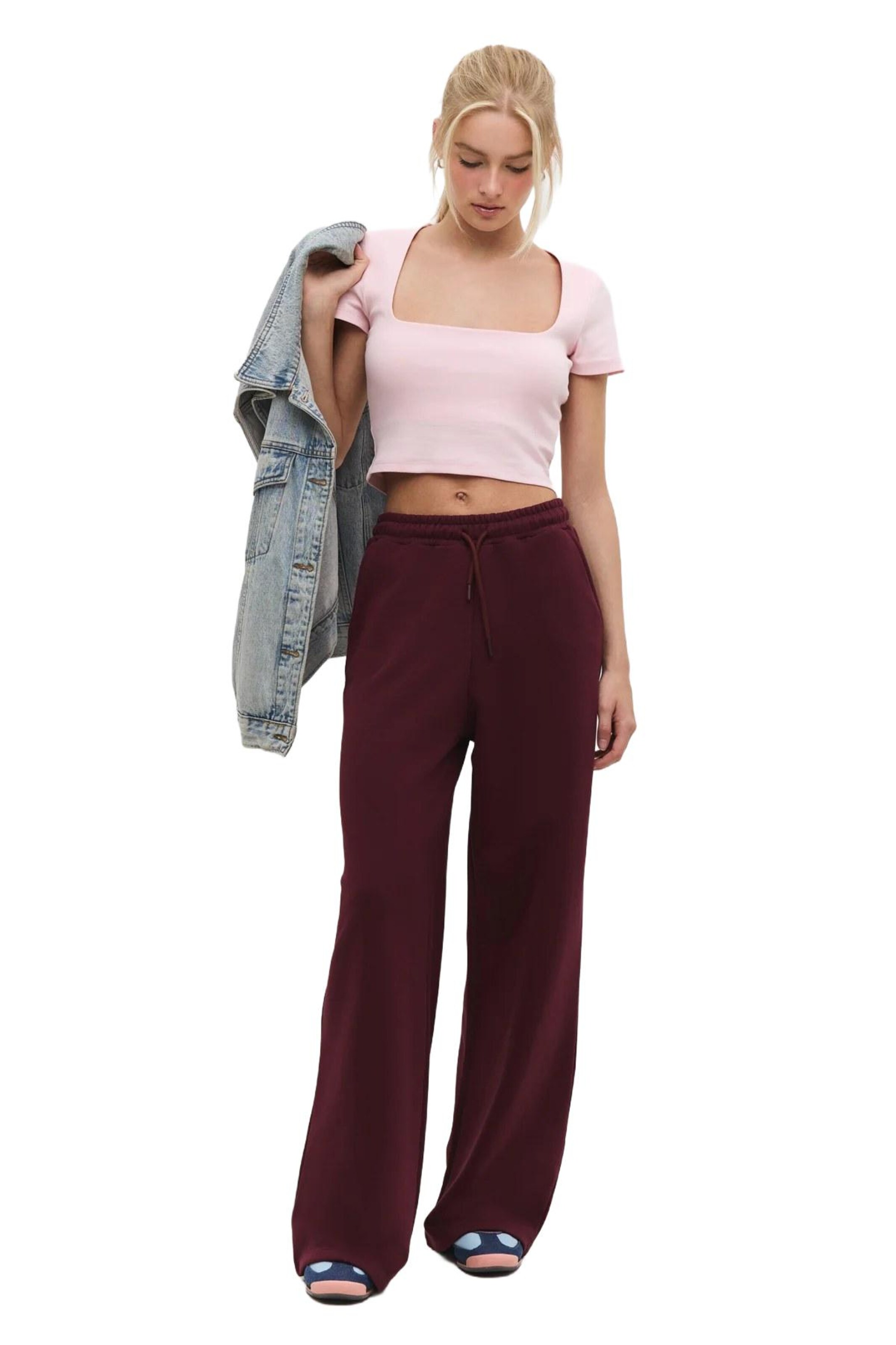 No Matter What Loose fit Pants in Red