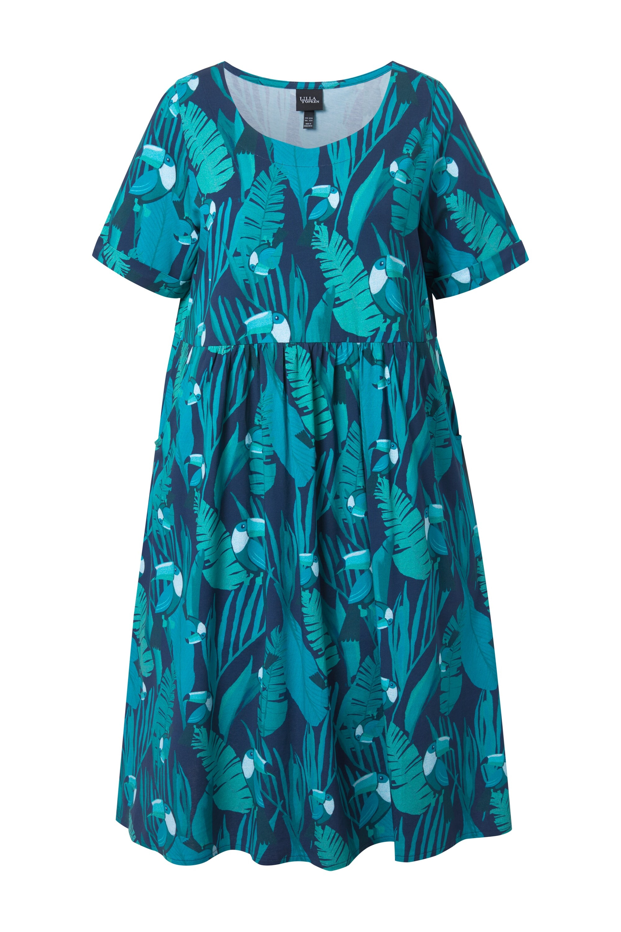 Ulla Popken Jurk in Blauw: voorkant