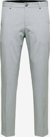 Coupe slim Pantalon à plis SELECTED HOMME en gris : devant