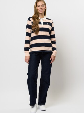 U.S. POLO ASSN. Sweatshirt 'Kamille' in Roze