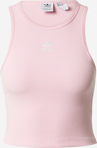 ADIDAS ORIGINALS Top 'Adicolor Essentials Rib' in Pink: front