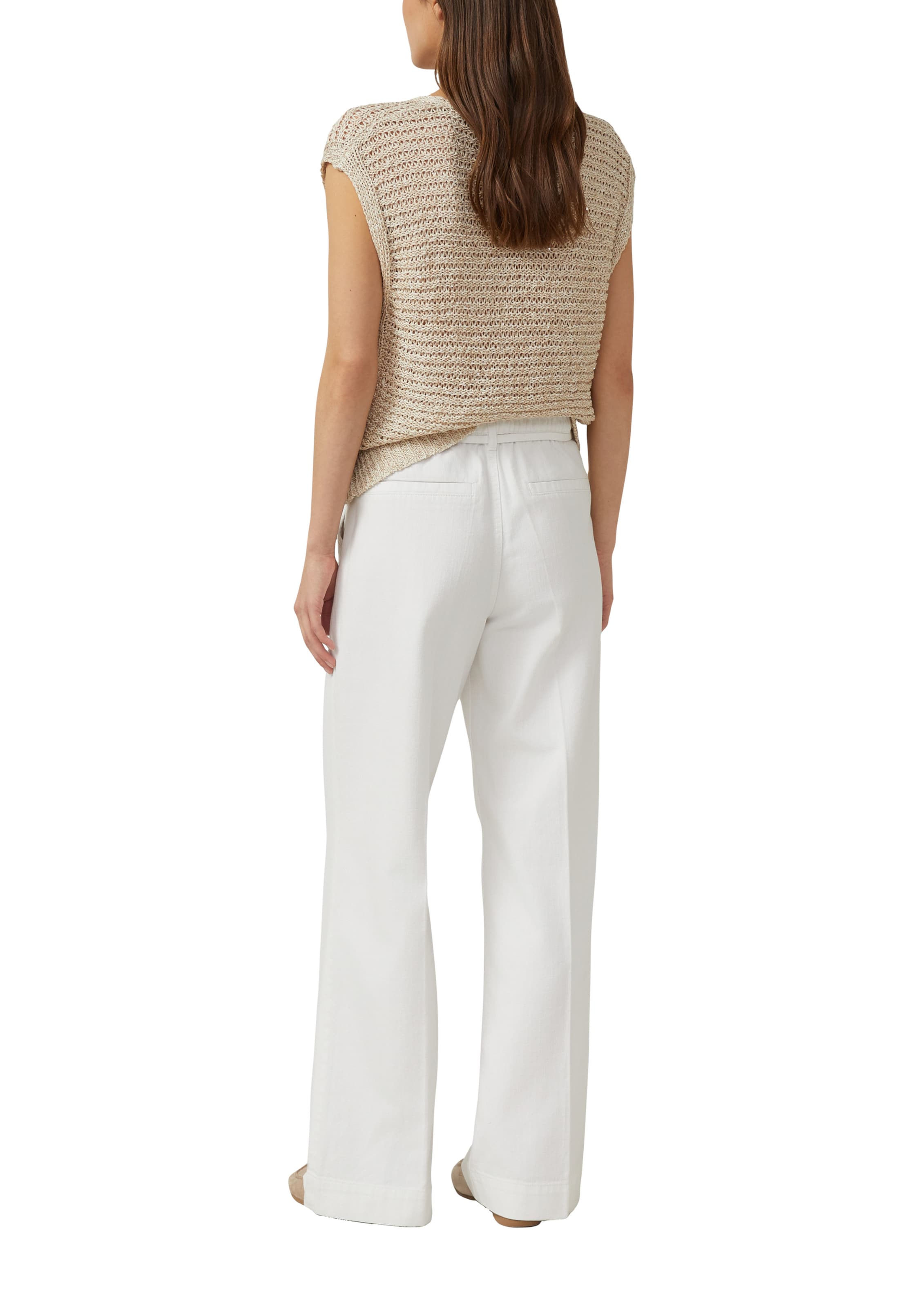 s.Oliver Regular Bandplooi jeans 'Suri' in Wit