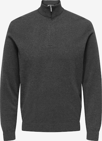 Pullover 'ONSLoui' di Only & Sons in grigio: frontale