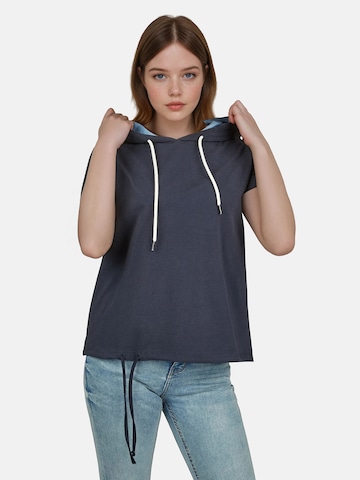 salzhaut Shirt 'Utflog' in Blau: Vorderseite