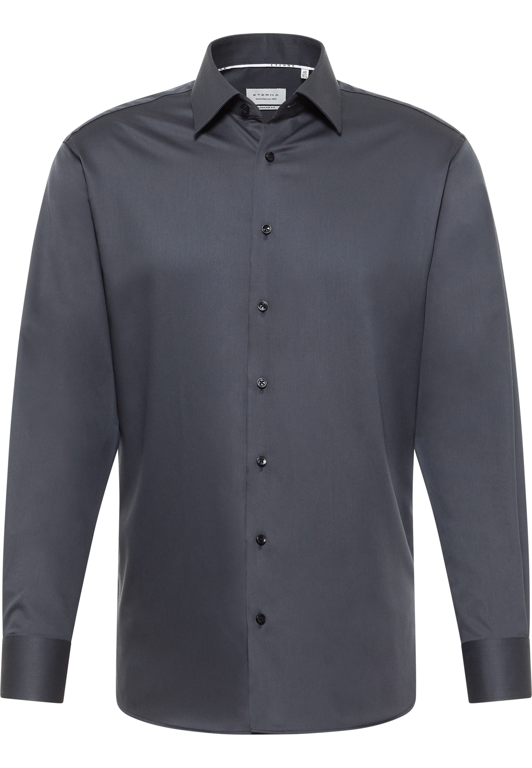 ETERNA Zakelijk overhemd in de kleur Antraciet, Productweergave