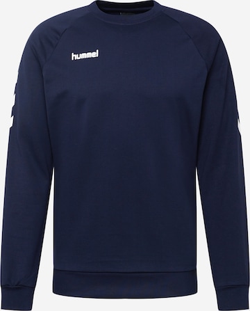 Hummel Sportsweatshirt 'Go' in Blauw: voorkant