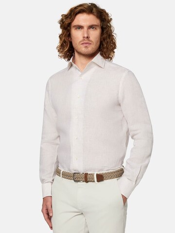 Boggi Milano Regular Fit Businesskjorte i hvit: forside