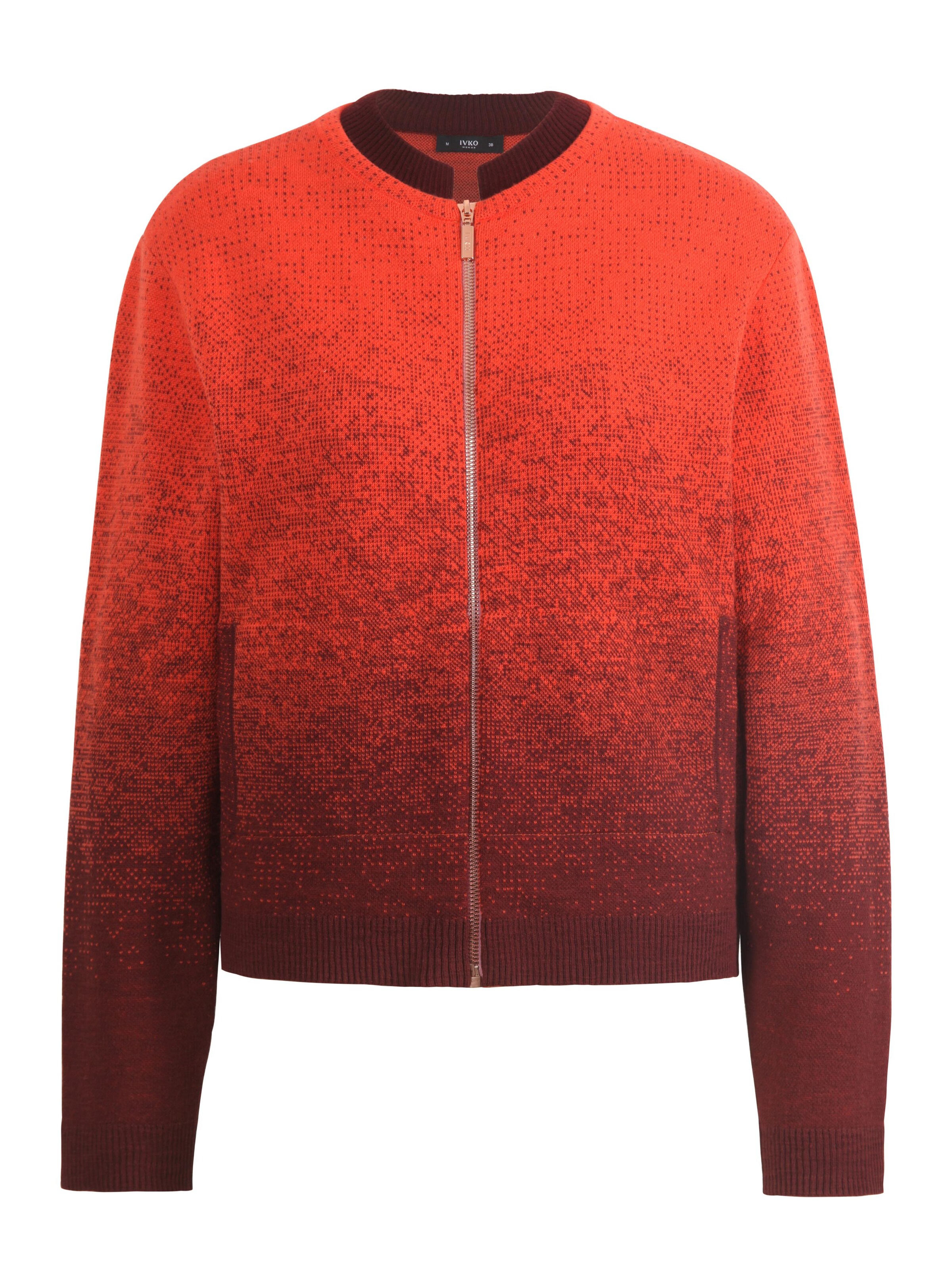 IVKO Strickjanker‌ in Orange: Vorderseite