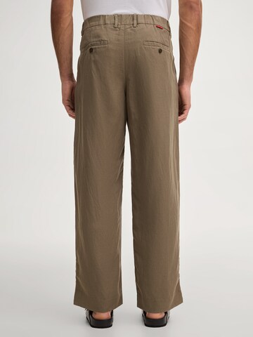 JOOP! Jeans Regular Bandplooibroek 'Rondo' in Groen