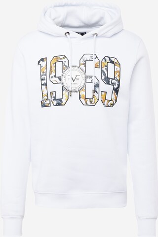 Sweat-shirt 'CRISTIANO' 19V69 ITALIA en blanc : devant