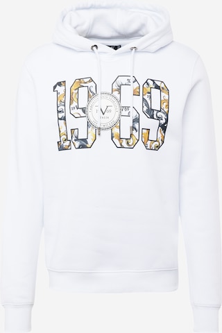 Sweat-shirt 'CRISTIANO' 19V69 ITALIA en blanc : devant